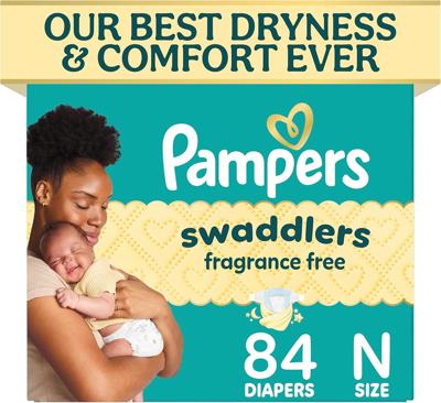 Amazon.com: Pampers Swaddlers Diapers, Size 0 (up to 10 lbs), 84 Count, Fragrance Free, Hypoallergenic, Absorbent, Pediatrician Recommended, Skin Safe