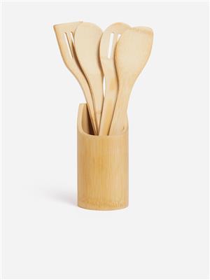 Jet Home Bamboo 5 Piece Utensil Set | Bash