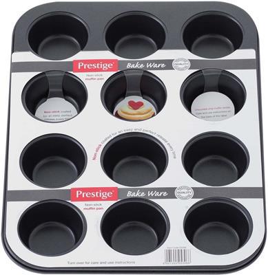 Prestige Muffin Pan 12Cup Carbon Steel Cupcake/Muffin Mould 12 | Makro