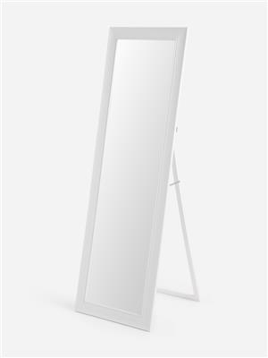 Jet Home White Wide Frame Standing Mirror | Bash