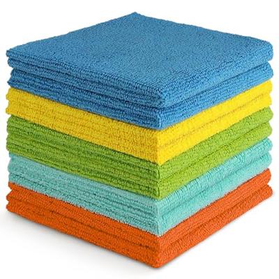 AIDEA Microfiber Cleaning Cloth, 10PK, Soft Absorbent Rags, Microfiber Towels for Cars, Kitchen Towels, Dusting Cloth for Home, Window, Cleaning Suppl