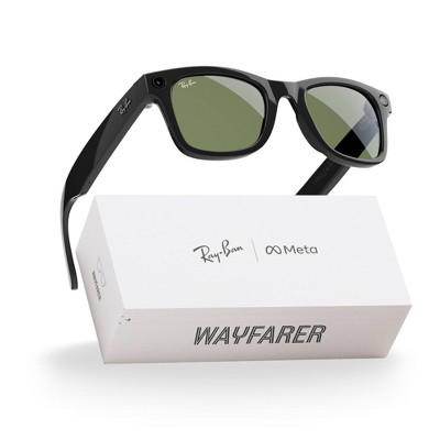 Ray-Ban Meta Wayfarer - (Gen 1) Glasses with Meta AI, Audio, Photo, Video Compatibility - Shiny Black, Green: Bluetooth & Wi-Fi, Anti-Reflective : Tar