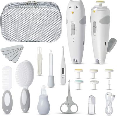 Lictin Baby Healthcare and Grooming Kit, 26 in 1 Rechargeable Nail Trimmer Electric Set,Safe File with Auto Light, Newborn Nursery Health Care Portabl