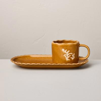 Pastry Plate and Mug Set Gold - Hearth & Hand™ with Magnolia : Target