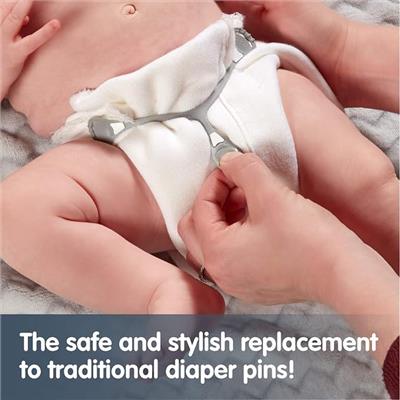 Amazon.com : Snappi Cloth Diaper Fasteners - Replaces Diaper Pins - Use with Cloth Prefolds and Cloth Flatfolds 3 Count (Pack of 1) : Baby