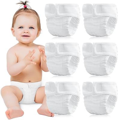 Amazon.com : Max Shape 6 Pack Wearable Cotton Cloth Dipper Pants for Baby Girls and Boys,Adjustable Cotton Diaper 13 Layers for Baby 0-3 months Wearab