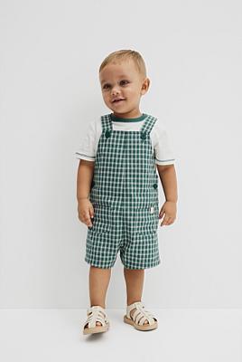 Pine Check Woven Overall Set - Overalls & Rompers | Country Road