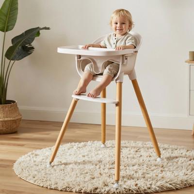AmourLil 3-in-1 Wooden Baby Toddler High Chair, Convertible Easy Clean Infant Feeding Highchair, Modern Design : Target