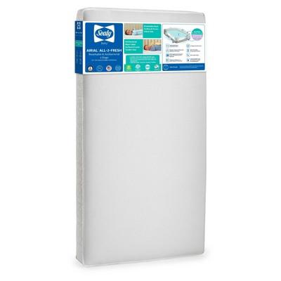 Sealy Airial Breathable 2-Stage Crib Mattress and Toddler Mattress: Firm/Soft, Bamboo Cover, Hypoallergenic, 11 lbs : Target
