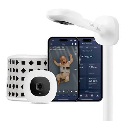 Nanit Pro Smart Baby Monitor & Wall Mount: Movement Sensor, Temperature Reading, Breath Rate Monitor, Wi-Fi Enabled : Target