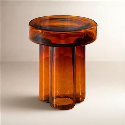 Ivy Bronx Kober Glass Pedestal End Table & Reviews | AllModern