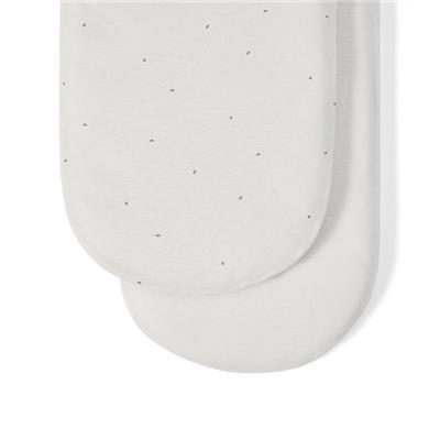 Fitted Moses Basket Cocoa Rice Bed Sheets ‐ The Little Green Sheep