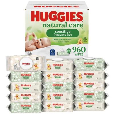 Huggies Natural Care Sensitive Unscented Baby Wipes (Select Count) : Target