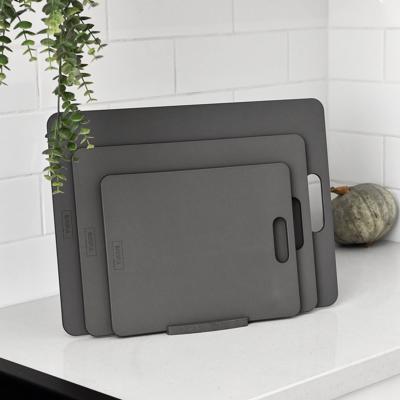 Wood Fibre Chopping Board w/ Stand - 3 Set Grey