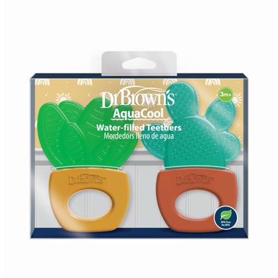 Dr. Browns AquaCool Water-Filled Baby Teether, BPA-Free, Cactus Design, 3m+, 2-Pack - Walmart.com