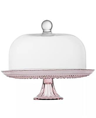 Fortessa Jupiter Pink 13 Cake Stand and Dome Set - Macys