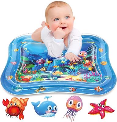 Infinno Inflatable Tummy Time Mat Premium Baby Water Play Mat for Infants and Toddlers Baby Toys for 3 to 24 Months, Strengthen Your Babys Muscles, P