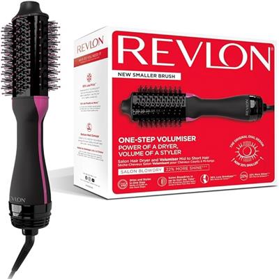 Revlon One-Step Style Booster - Round Brush Dryer & Styler, Round Brush- 38 mm (Thermal Bristles, Ceramic-Coated Barrel, Ionic   Ceramic Technology) R