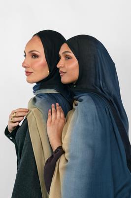 Ombre Eclipse Upcycled Charcoal Modal Hijab | VELA
    
    
    
      – Vela