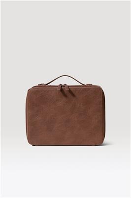 BÉIS The Cosmetic Case In Maple - Brown Makeup Organizer & Travel Case