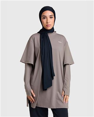 Oversized Active Tee - Coffee Brown – HAYA | US