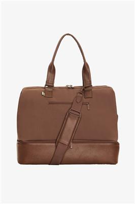 BÉIS The Weekender in Maple - Brown Weekend Bag & Overnight Travel Bag