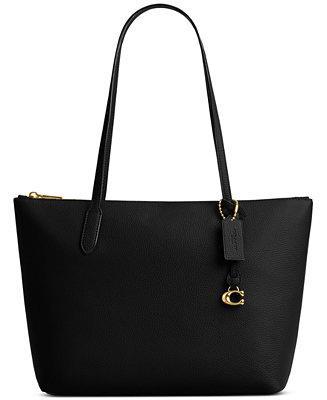 COACH Bella Small Pebble Leather Tote Bag - Macys