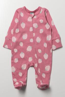 Strawberry Babygrow Pink | Babygrows | Ackermans