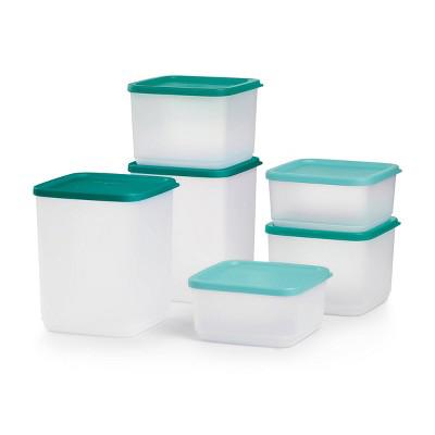 Tupperware 12pc Square Stacking Food Storage Containers with Lids - Green: Dishwasher-Safe, Airtight, Polypropylene : Target