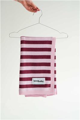 Pink & Burgundy Blanket – Bina Baby Childrens Clothing Boutique
