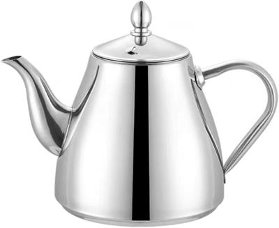 SANQIAHOME Stainless Steel Teapot Coffee Servers 42oz(1.2 litres) 4-5 Cups，Easy Pour Silver Tea Pot : Amazon.co.uk: Home & Kitchen