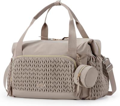 MOMMORE Baby Changing Bag, Large Capacity Nappy Bag Diaper Tote for Mom with Foldable Changing Mat and Pacifier Case, Hospital Maternity Handbag : Ama
