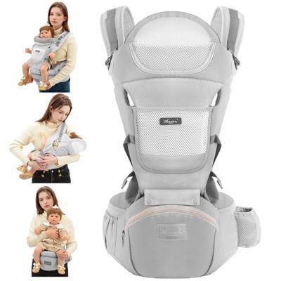DERSTUEWE Baby Carrier, Grey, 4-in-1 Convertible Wrap with Hip Seat, for Infants and Toddlers 0-36 Months - Walmart.com
