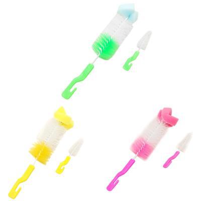 2pcs Bottle Cleaning Brush,Easy cleaning,Heat resistant (120°C),Flexible&soft texture Bottle Brush Cleaner for Washing Long Narrow Neck Sport Bottles,