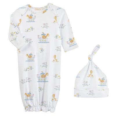 Baby Club Chic Noahs Ark Gown and Hat Set