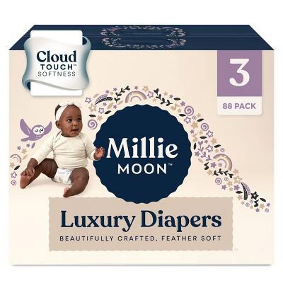Millie Moon Luxury Disposable Diapers - Size 3 - 88ct : Target