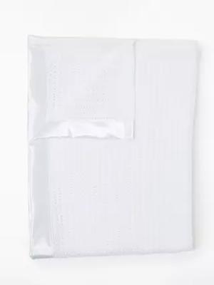 John Lewis Baby GOTS Organic Cotton Cellular Pram Blanket, 90 x 70cm, White