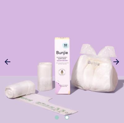 Biodegradable Nappy Bags | 50 Pack | Bunjie Australia