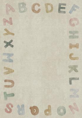 Izzy Alphabet Border Rug