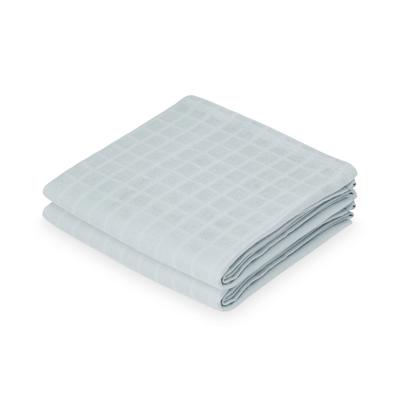 Mulltuch, 2er-Pack - GOTS Staubiges Blau