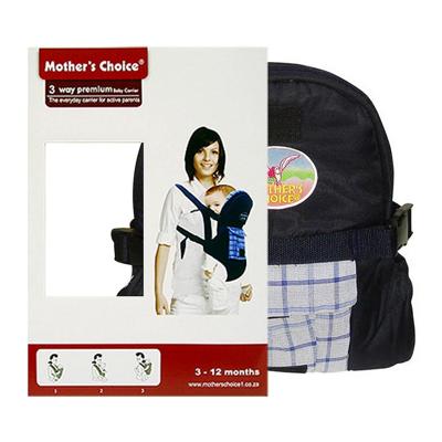 Baby carrier navy check 973