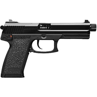HK 81000078 Mark 23 45 ACP 12 1 5.87 Black Steel Threaded Barrel, Serrated Steel Slide, Polymer Frame, Black Polymer Grip, Ambidextrous by HK at Fleet