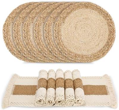 Topika Heat-Resistant Handmade Pure natural materials Placemats Set of 12 : Amazon.co.za: Home & Kitchen