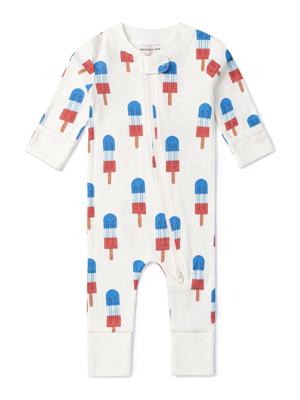 M+A by Monica + Andy, Organic Cotton Patriotic One-Piece Coverall, Sizes Newborn - 18-24 Months - Walmart.com