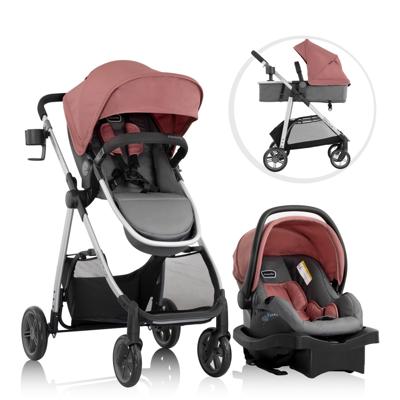 Evenflo Omni Plus Travel System with LiteMax Infant Car Seat, Shasta Pink - Walmart.com