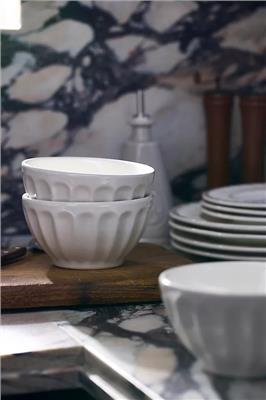 Amelie Latte Stoneware Cereal Bowls, Set of 4 | AnthroHome