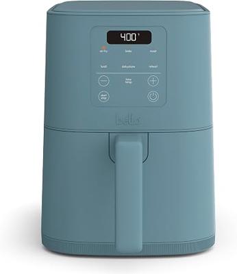Amazon.com: bella 4Qt Slim Air Fryer, Fits-anywhere™ Kitchenware, EverGood™ Ceramic Nonstick Coating, Adjustable Temperature, 6 Preset Cooking Options