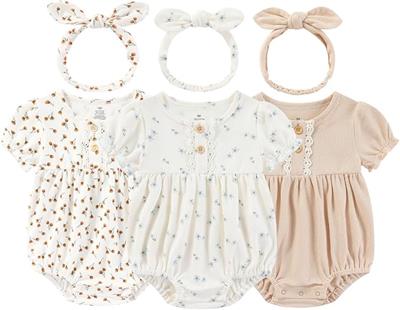 Amazon.com: Ruliby Baby Girl Clothes Bubble Romper Floral Dress Newborn Infant Girls Outfit 0-3 Mont