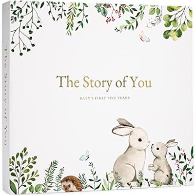 Keepsake Memory Book for Baby Boy or Girl – Timeless First 5 Year Baby Book – A Milestone Book to Re