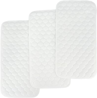 Amazon.com: BlueSnail Quilted Thicker Waterproof Changing Pad Liners,3 Count(Snow White 13” x 27”) :
